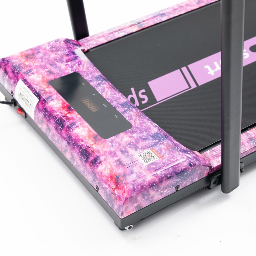 Esteira Galaxy Fitness 8 Velocidades - Roxo Mystic Com Bluetooth 2.0 E Suporte Celular Fpj1208pp-110v