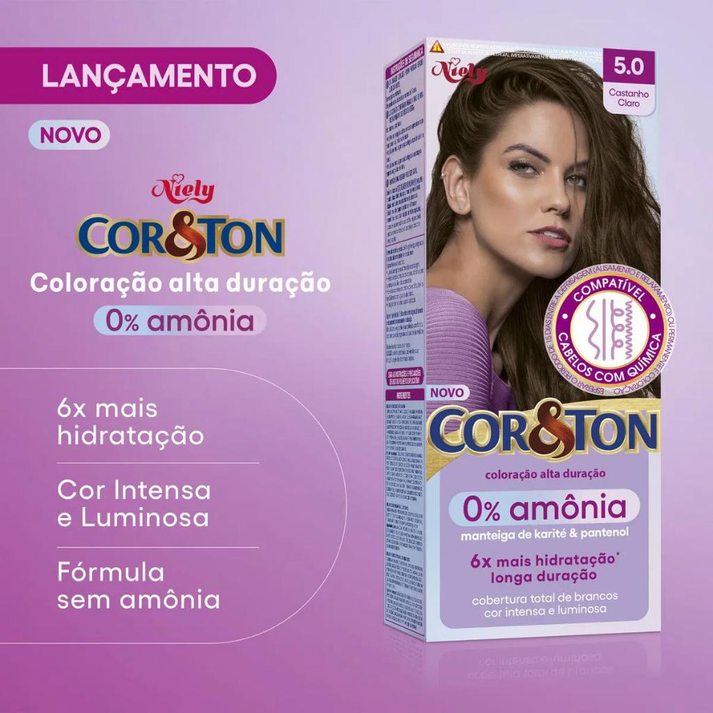 Tinta De Cabelo Cor Ton Niely 5.0 Sem Amônia