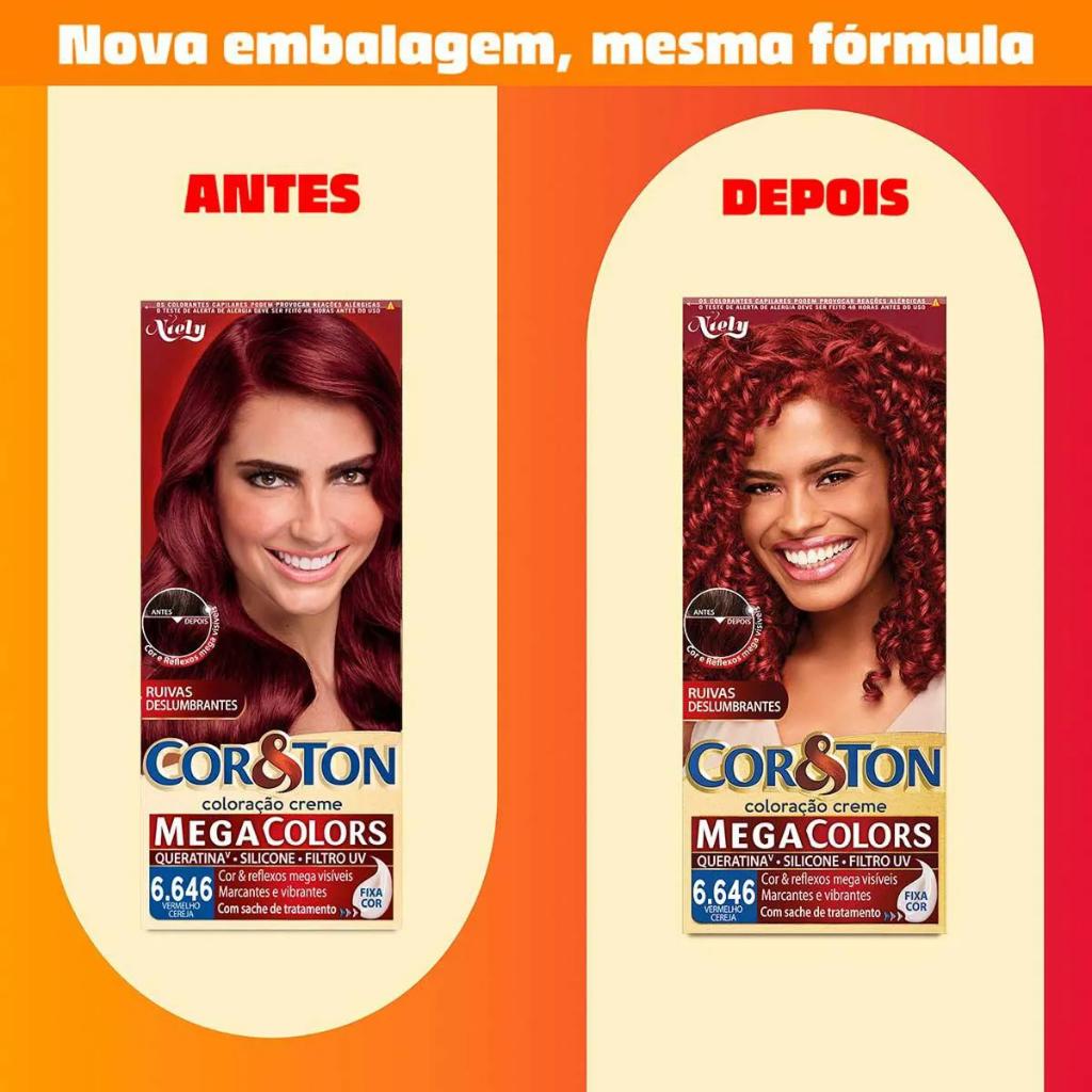 Tintura Cor Ton Niely 6.646 Vermelho Cereja