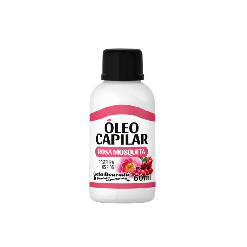Kit Óleo Para Cabelo Gota Dourada - Oléo Capilar 2 Unidades - Rosa Mosqueta E Amêndoas