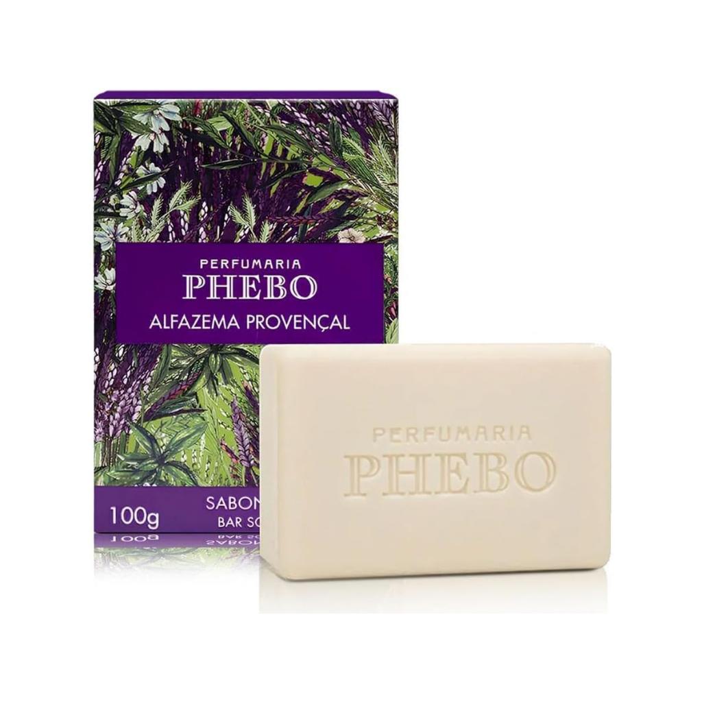 Kit 6un Sabonetes Em Barra Phebo Alfazema Provençal Com 100g