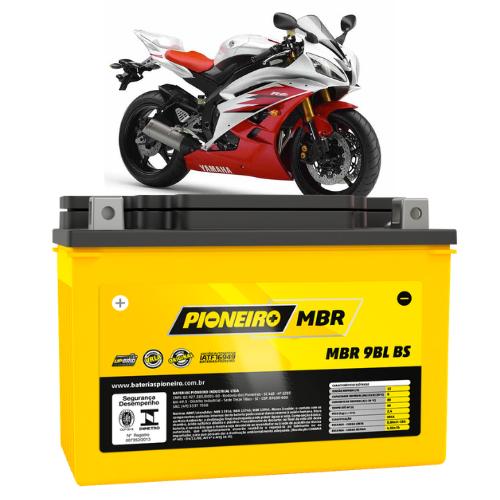 Bateria Moto Xt 660 Tenere R6 Pioneiro Mbr 9 Bl Bs 12v 8ah