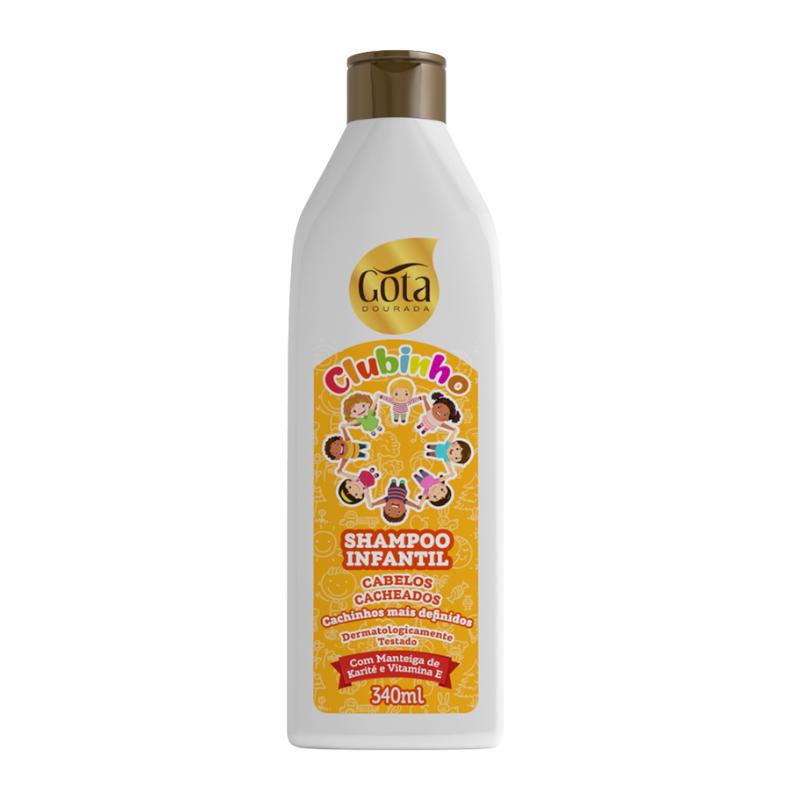 Shampoo E Condicionador Infantil Cachinhos Gota Dourada - 340ml Cada
