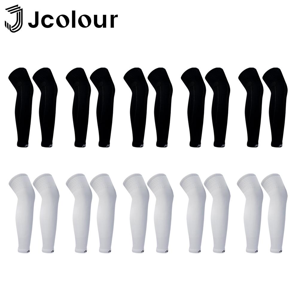 Jcolour Kit 10 Pares Canelito Meia De Proteção Para Perna Futebol Suporte Profissional Unisex