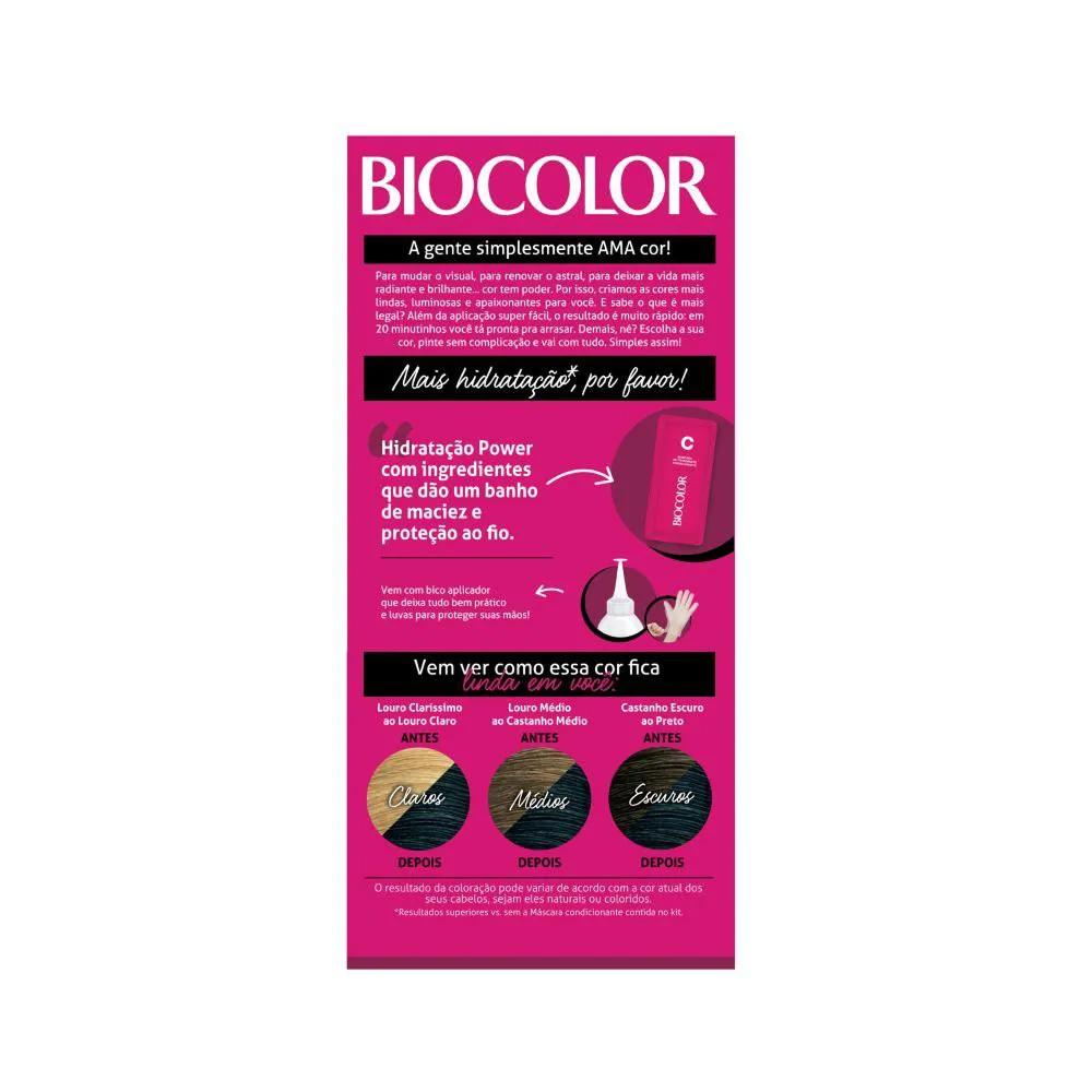 Tintura Biocolor Preto Azulado 2.0 Mini