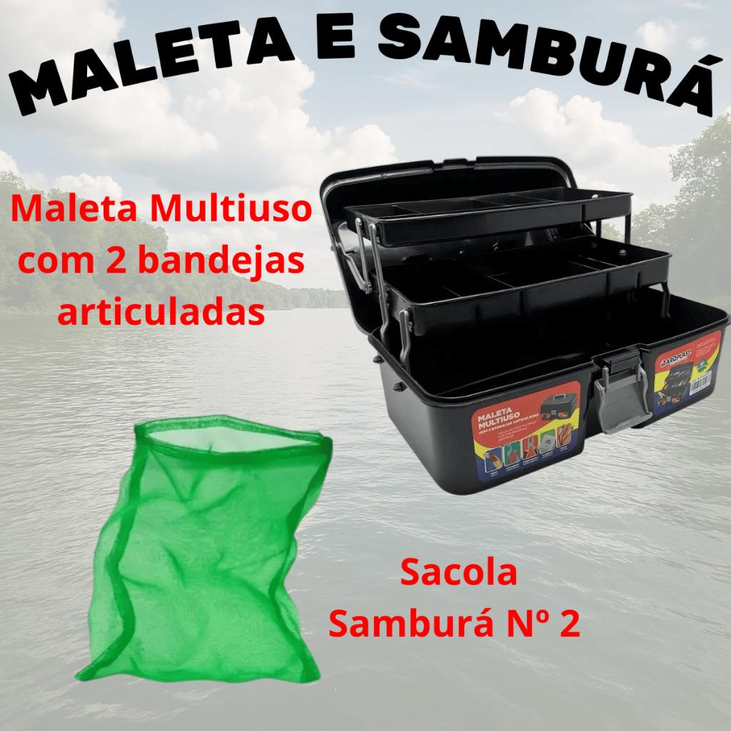 Kit De Pesca Com Iscas Maleta E Acessorios