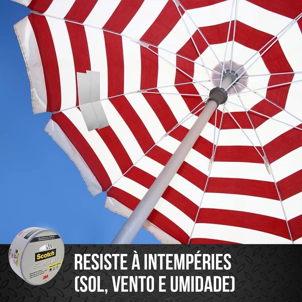 Fita Silver Tape 3M Scotch 5 Metros X 45mm Reparos Manutenção Resistente À Água