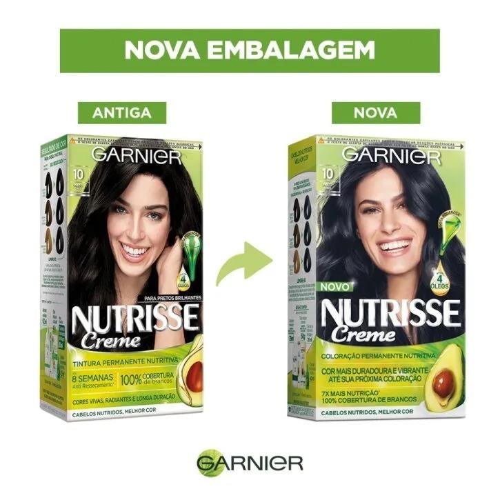 Tinta De Cabelo Nutrisse Creme 10 Preto Ônix