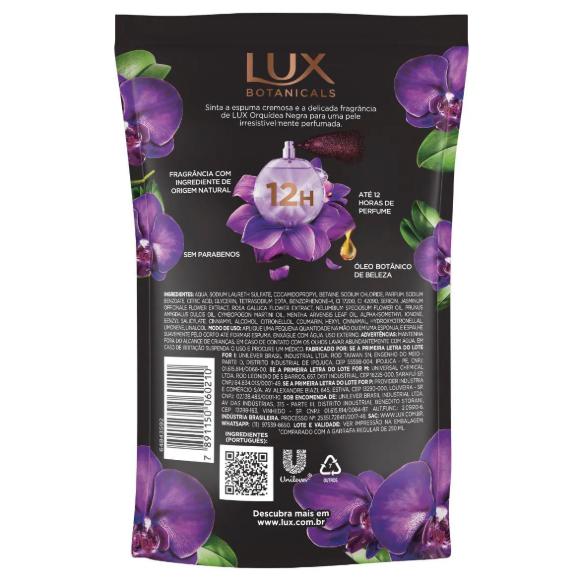 Sabonete Líquido Lux Botanicals Orquídea Negra Refil 200ml