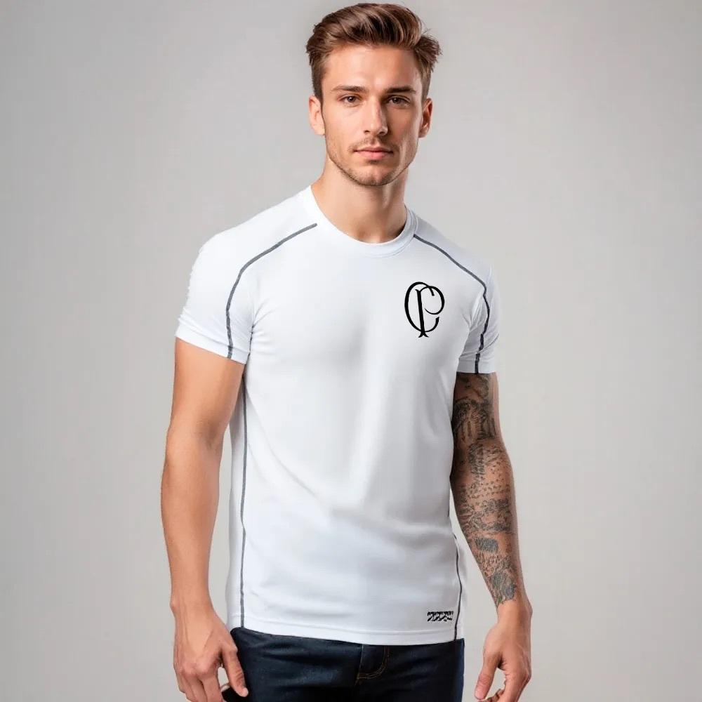 Camisa Corinthians Raglan Trancador Masculina Oficial
