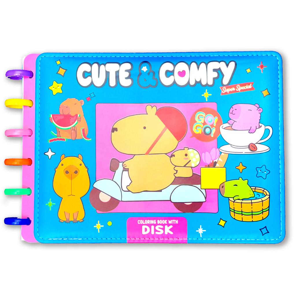 Cute Comfy Super Special - Livro De Colorir Adulto - Encadernação Com Disco
