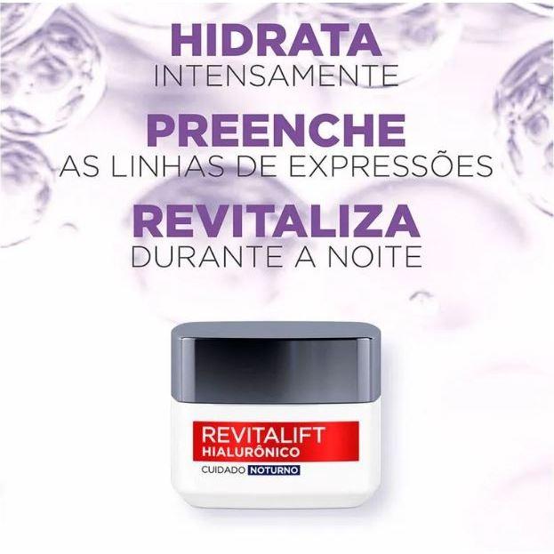 Revitalift Hialurônico Noturno 49g L Oréal Paris