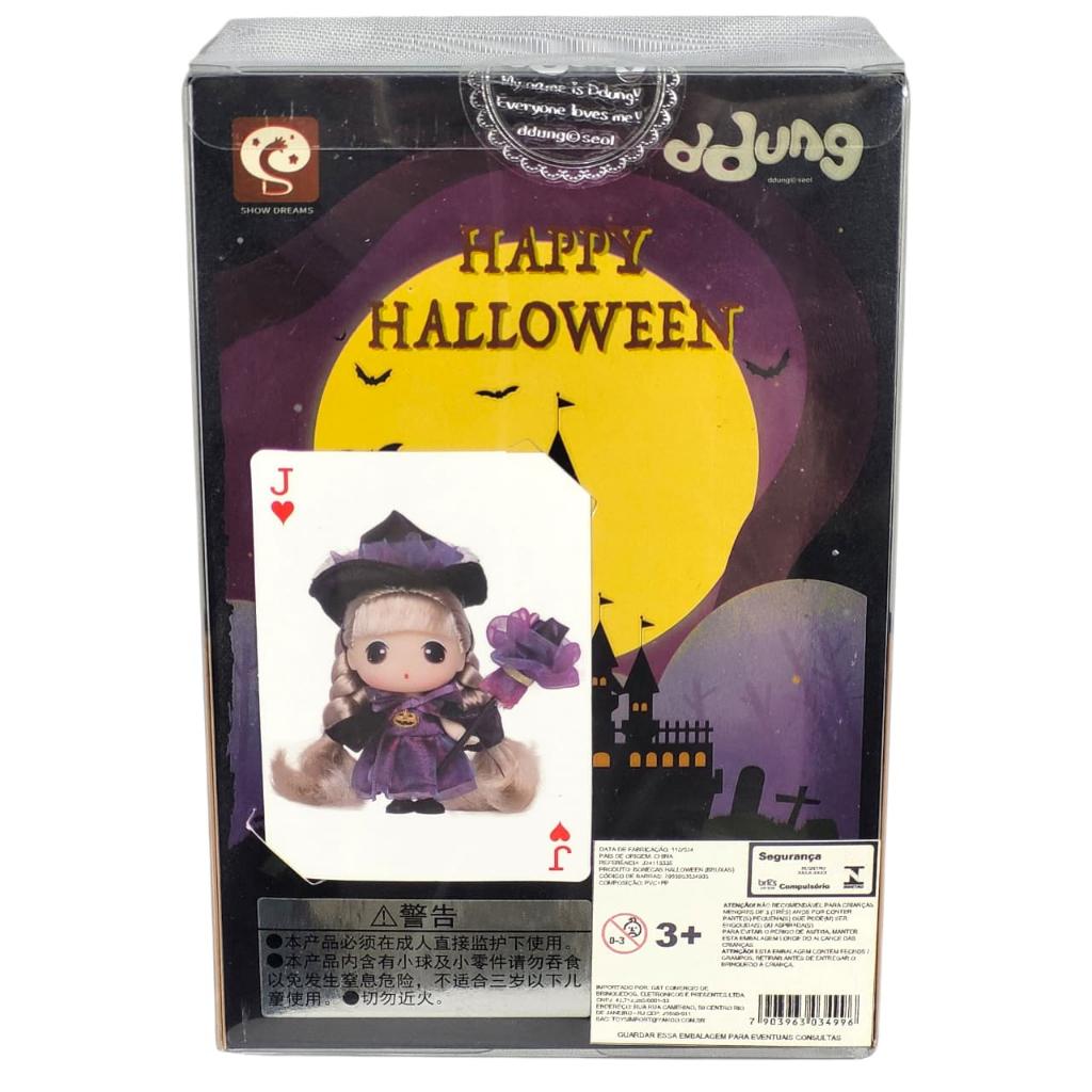 Boneca Ddung Happy Halloween Bruxinha - Toys Import J24113335