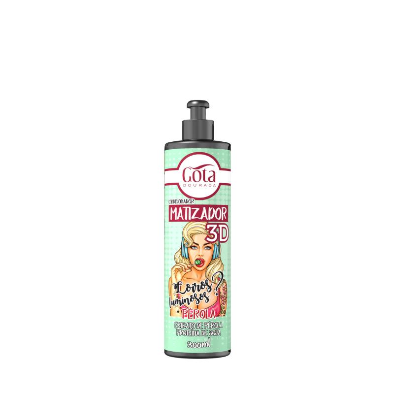 Matizador Condicionador 3D Pérola Gota Dourada 120 Ml