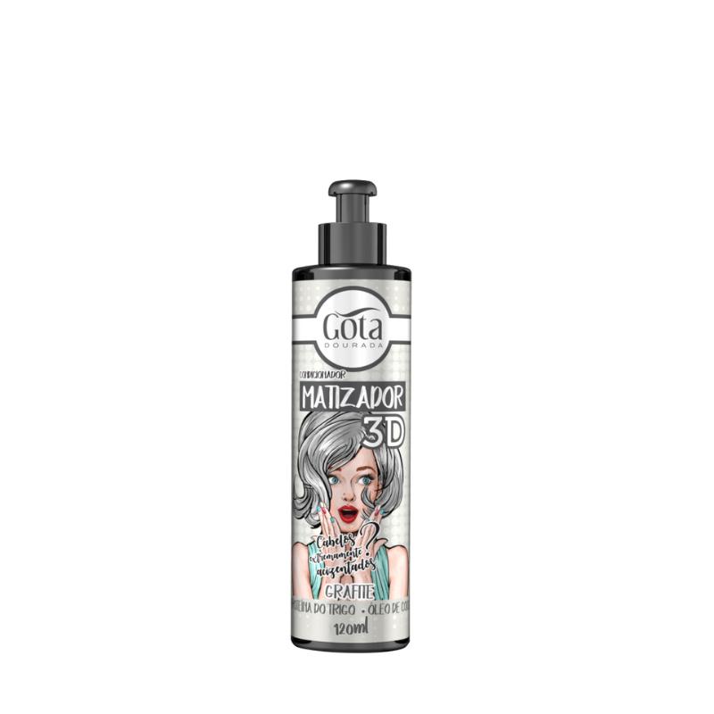 Matizador Condicionador 3D Grafite Gota Dourada 120 Ml
