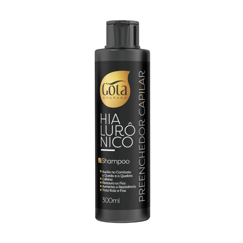 Shampoo E Condicionador Lisos Hialurônico Gota Dourada - 300ml Cada