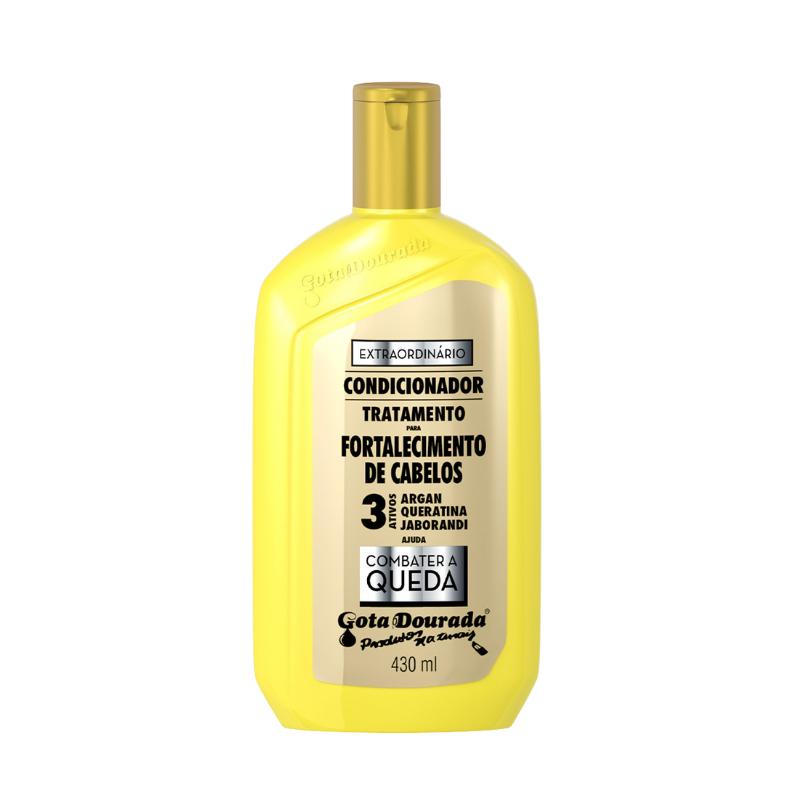 Kit Shampoo E Condicionador Extraordinário 430 Ml + Tônico Extraordinário Combate A Queda 100 Ml Gota Dourada
