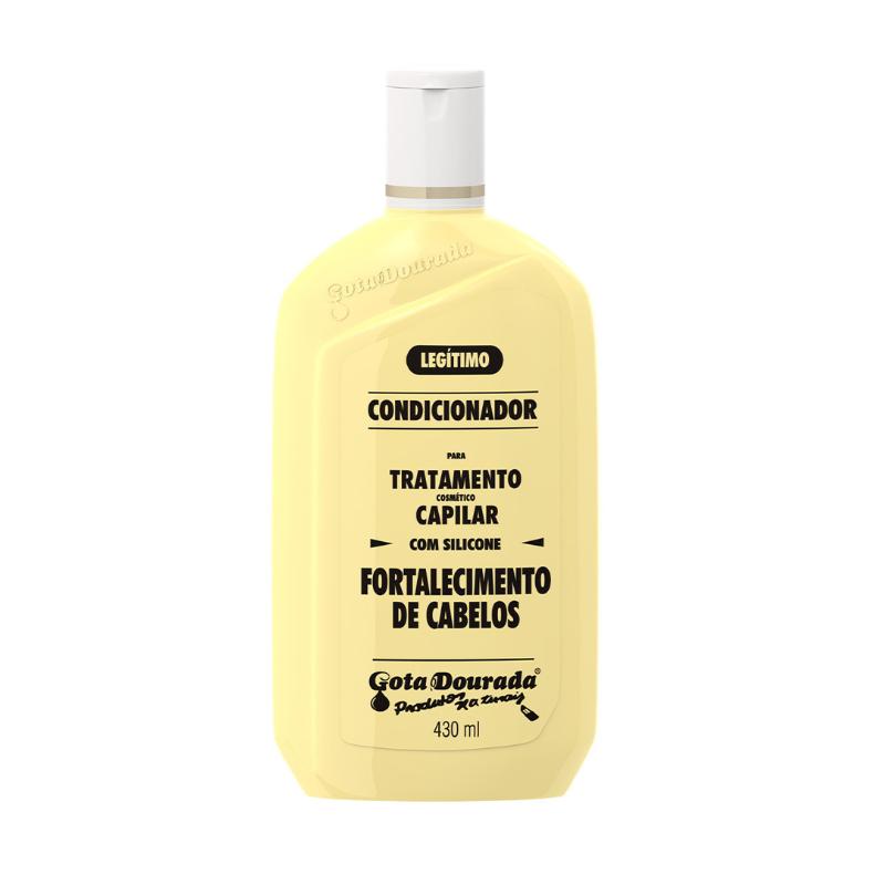 Kit Shampoo E Condicionador Tradicional 430 Ml + Creme Fortalecimento 320 Ml Gota Dourada