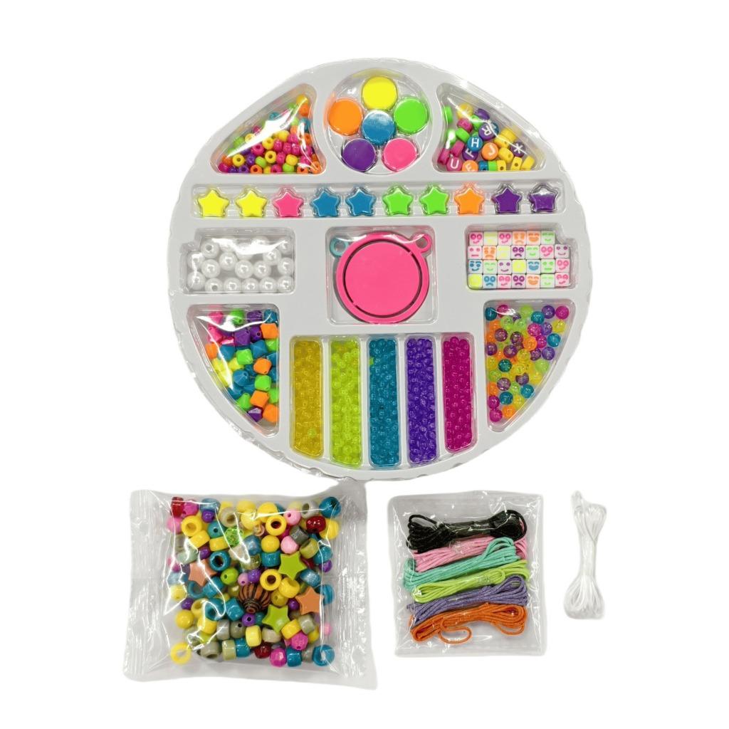 Kit Miçangas Bijuteria Infantil Maleta Iniciante 1000 Peças - Toys Import J24536