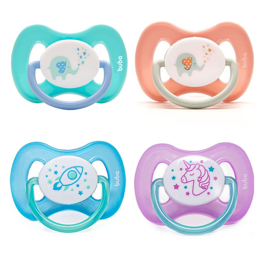Chupetas Comfort Tamanho 1 (0 A 6 Meses) Ou Tamanho 2 (+6 Meses) Buba