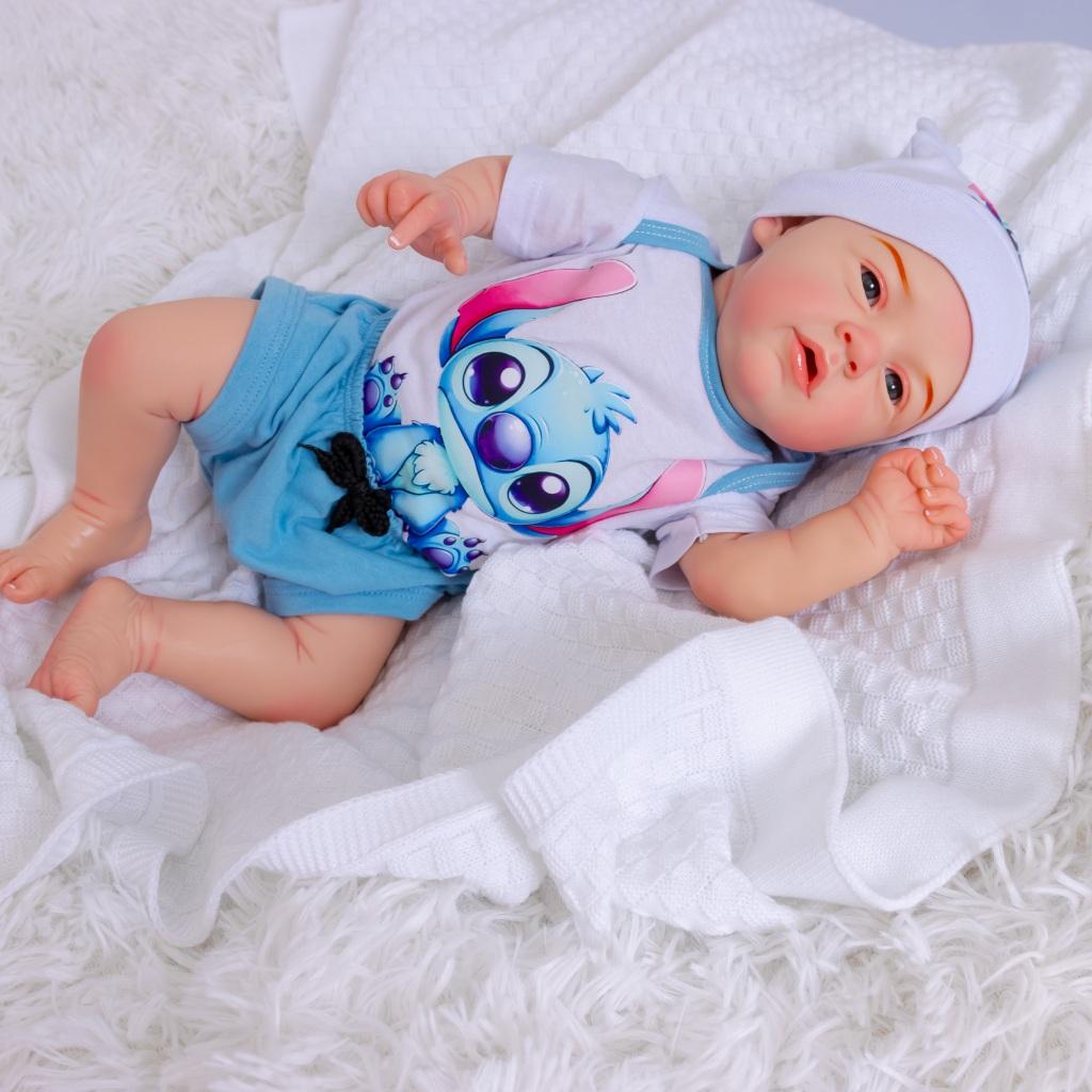 Bebê Reborn Boneco Realista Menino Original 100 Silicone Pode Dar Banho