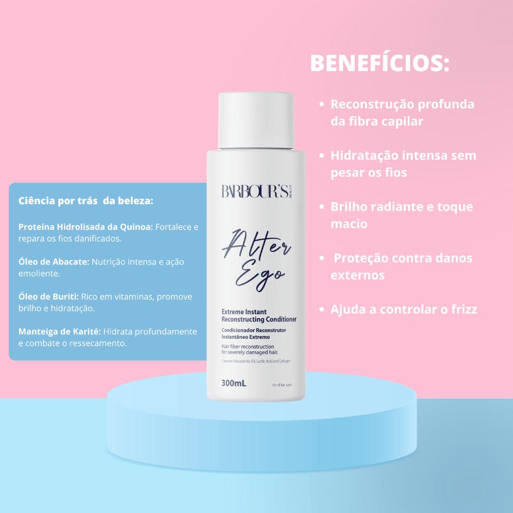 Condicionador Alter Ego Barbour S Beauty 300ml Fragrância Suave Reconstrução