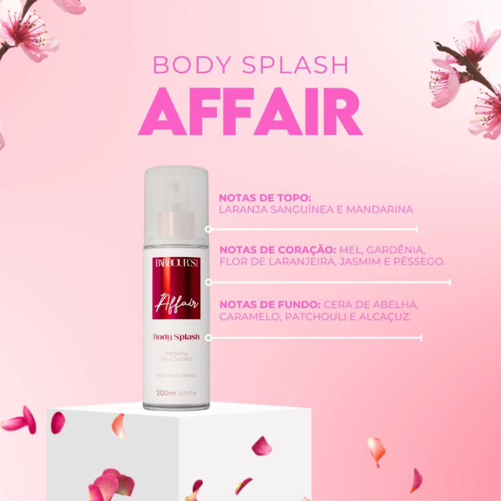 Body Splash Affair Barbour S Beauty 200ml Desodorante Corporal Desodorante Colônia Toque Sensual