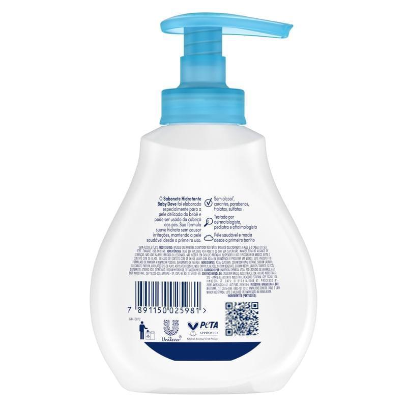 Sabonete Líquido Baby Dove Hidratação Enriquecida 200ml