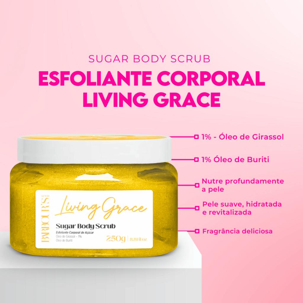 Esfoliante Corporal Living Grace Barbour S Beauty 250g Fragrância Sofisticada Sugar Body Scrub