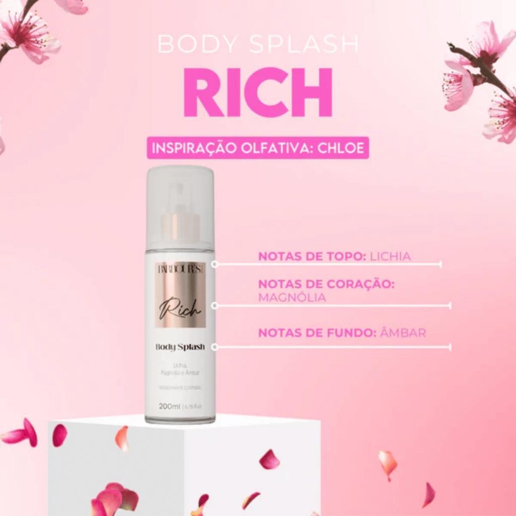 Body Splash Rich Barbour S Beauty 200ml Fragrância Floral Desodorante Corporal Colônia