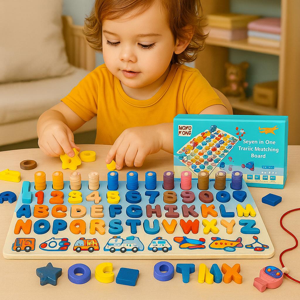 Brinquedo Educativo Montessori Criança Ábaco Madeira Plástico Tabuleiro Cubo Didático Pedagógico
