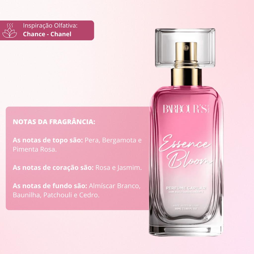 Perfume Capilar Essence Bloom Barbour S Beauty 50ml Floral Frutado Finalizador Termoativo Leave-in