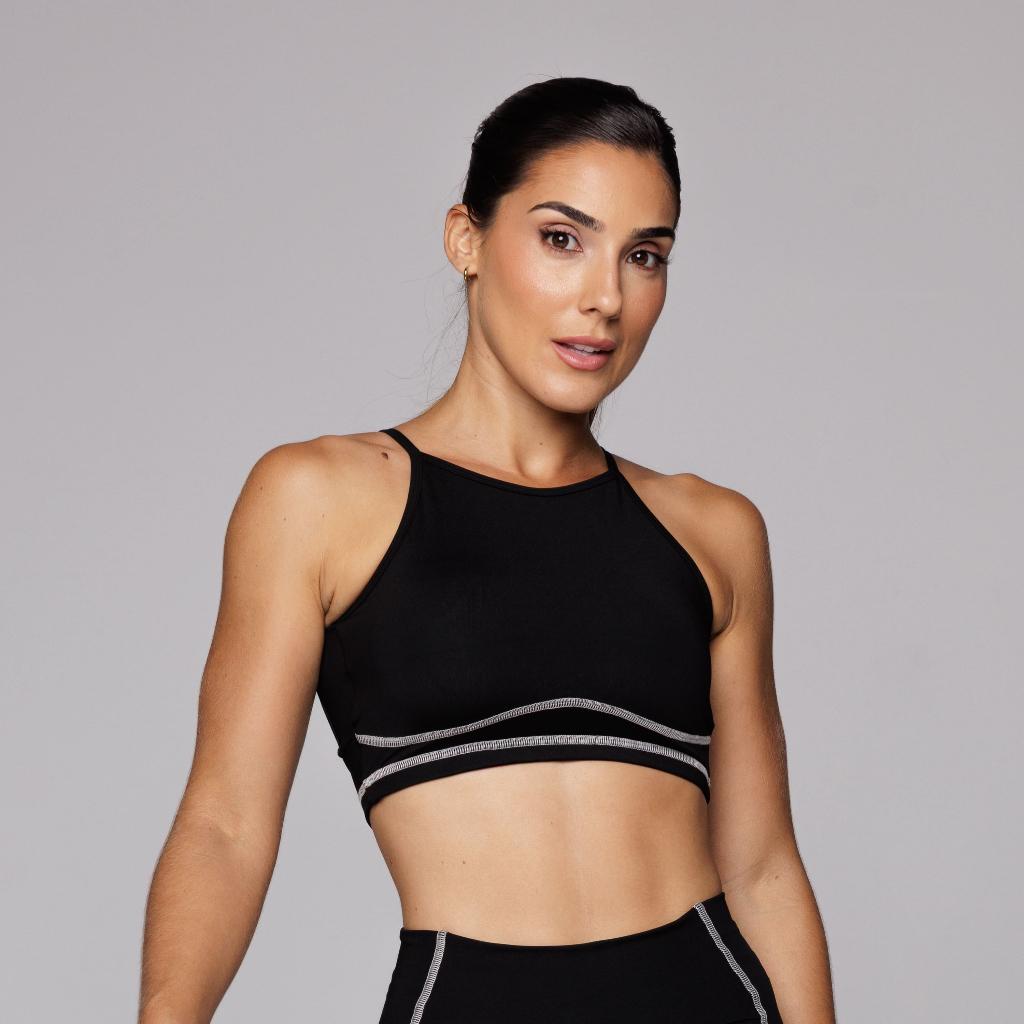 Top Poliamida Academia Fitness Feminino Esportivo Sense Coleção Duo