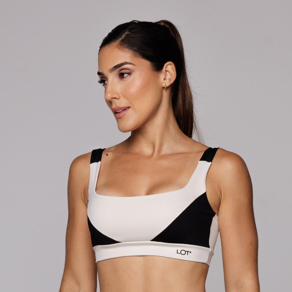 Top Poliamida Feminino Fitness Academia Feminino Com Recorte Alça Larga Coleção Duo