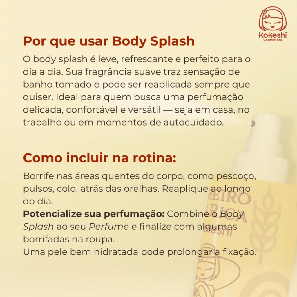 Body Splash Corporal Cheiro De Rica N2 Kokeshi 200ml Floral Fresco Frutado