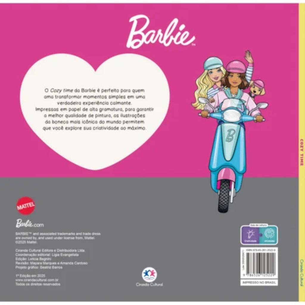 Barbie Cozy Time Livro De Colorir
