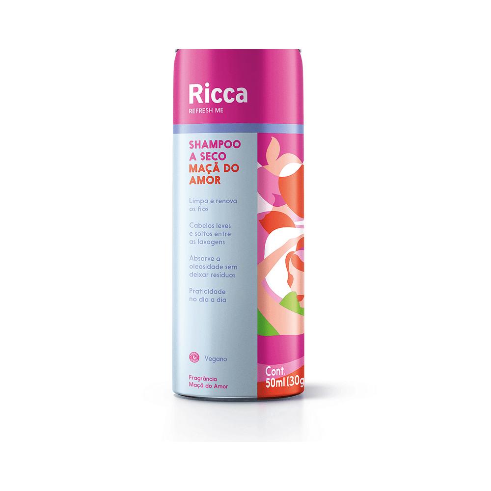 Shampoo A Seco Ricca Maçã Do Amor 50ml