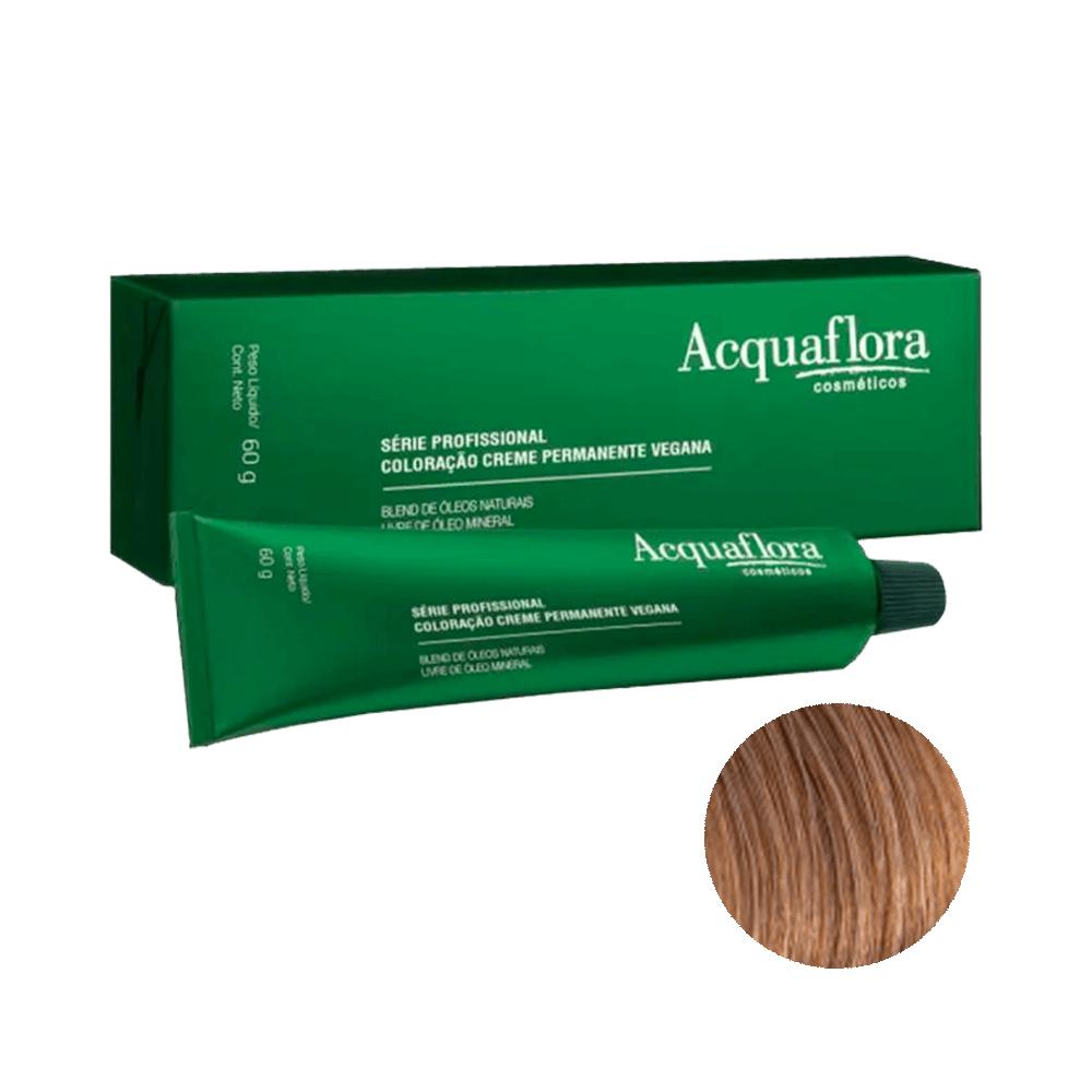 Coloração Acquaflora Creme Permanente Vegana 8.0 Louro Claro 60g