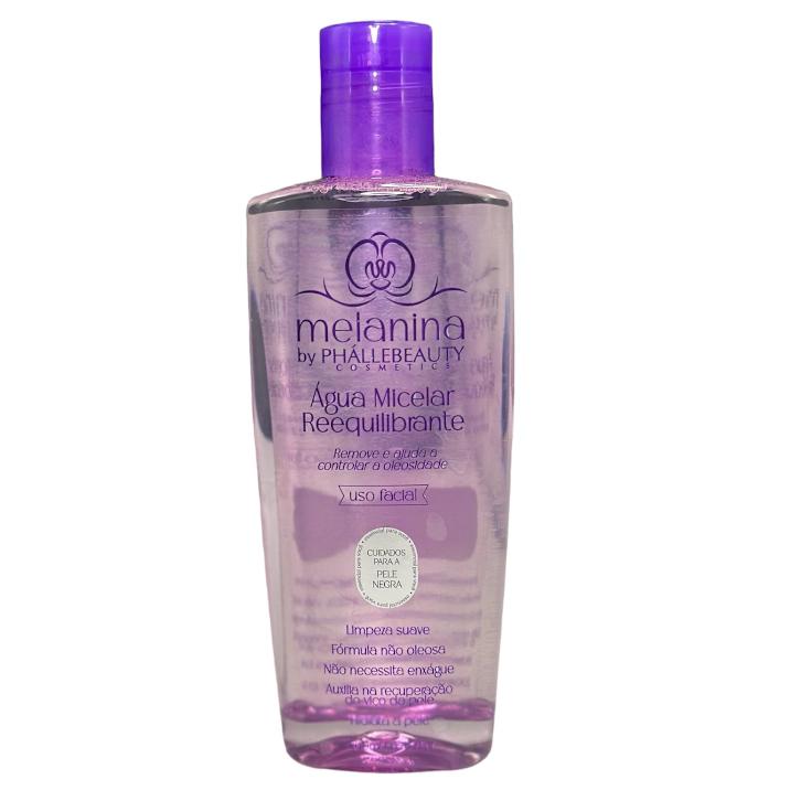 Água Micelar Reequilibrante Melanina Phállebeauty