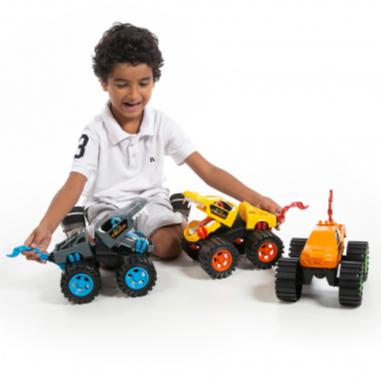 Carro Grande Radical Monster Truck Wolf Com Boca Articulada Que Movimenta Pela Movimentação Da Calda - Para Brinquedo