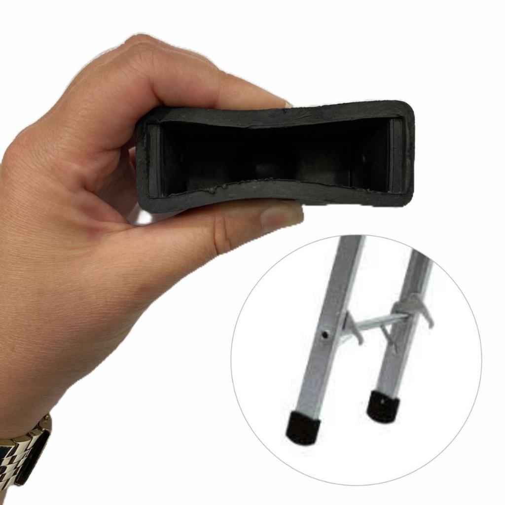 Pe Para Escada Ponteira Sapata Borracha 20x40mm Resistente 8 Pcs