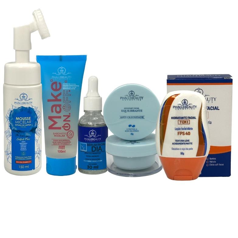 Kit Completo Para Cuidados Faciais Diários