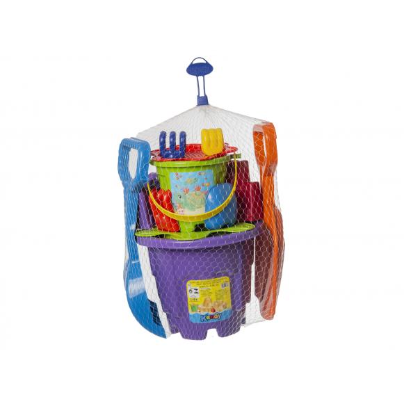 Super Kit Praia Gigante Com 14 Peças Para Brincar No Verão Em Parques E Litorais - Inmetro - Original Kendy Brinquedos