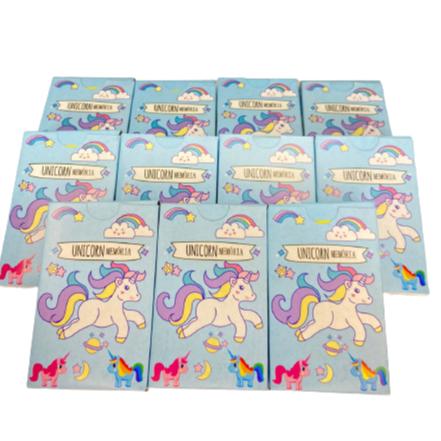 Kit 15 Jogo De Memoria Unicornio Infantil P/Kit Festa Lembrancinha Aniversario Prenda Criança Novo