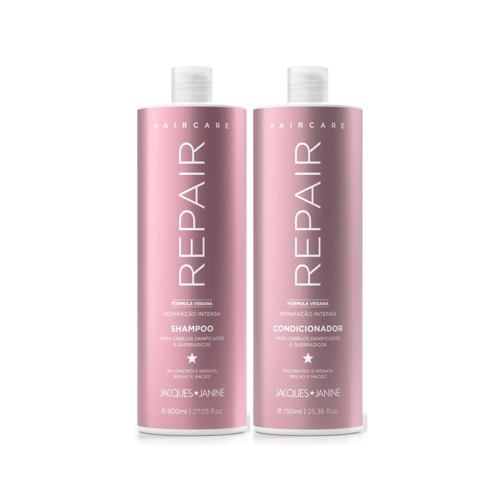 Kit Jacques Janine Hair Care Repair Shampoo 800ml + Condicionador 750ml