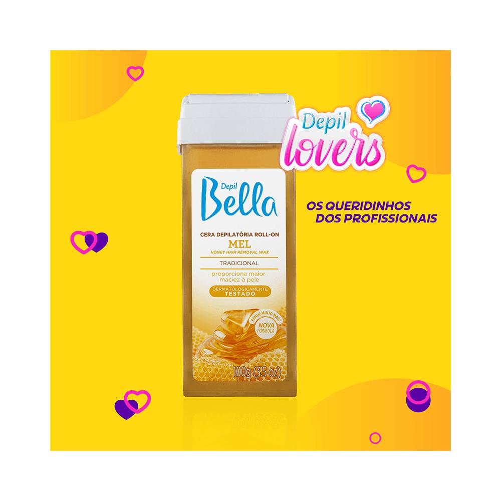 Cera Depilatória Depil Bella Roll-on Mel 100g