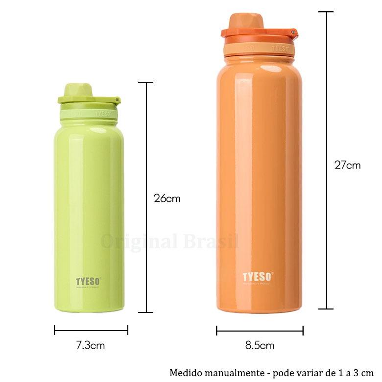 Tyeso Garrafa Térmica 750ml Colorida Aço Inoxidável Mantém Quente E Frio Por Horas