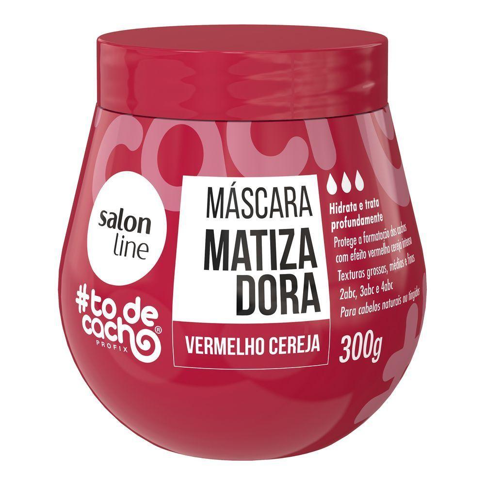Máscara Matizadora #todecacho Vermelho Cereja 300g