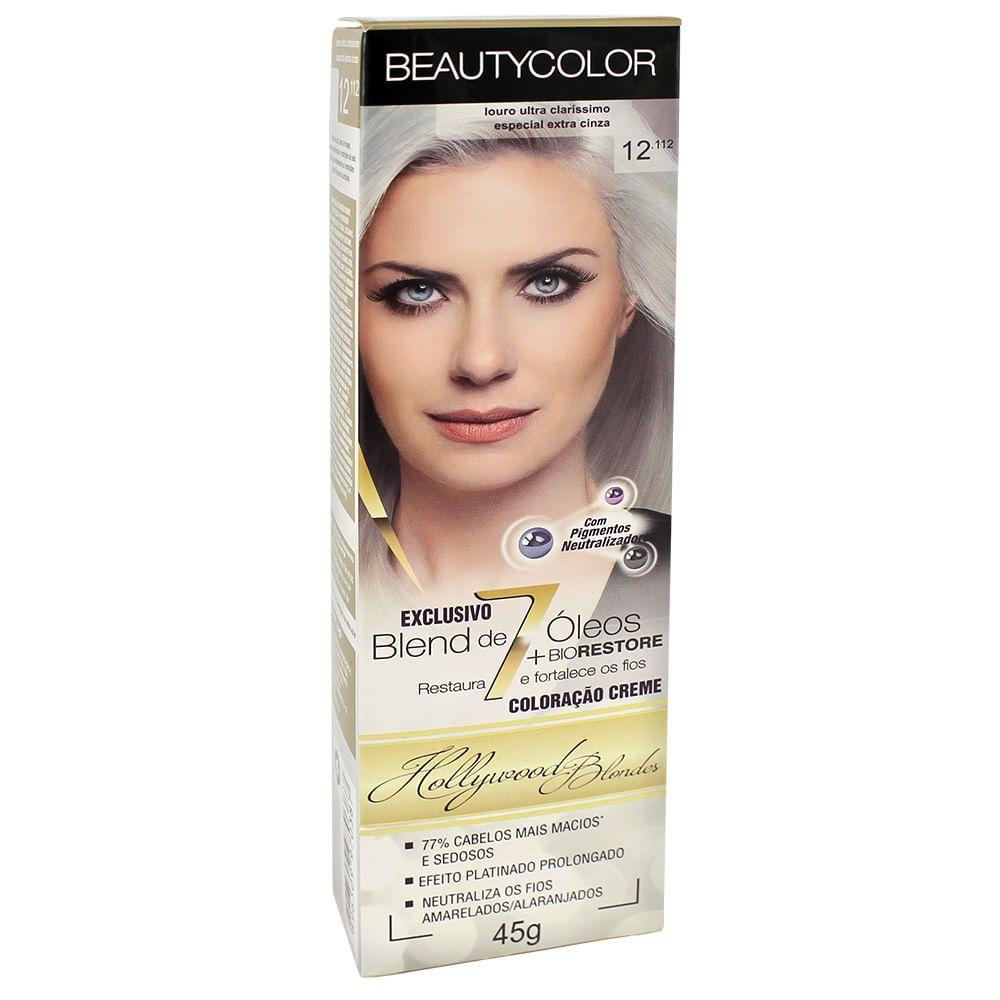 Tinta Beauty Color 12.112 Louro ULTRA Claríssimo Especial Extra Cinza