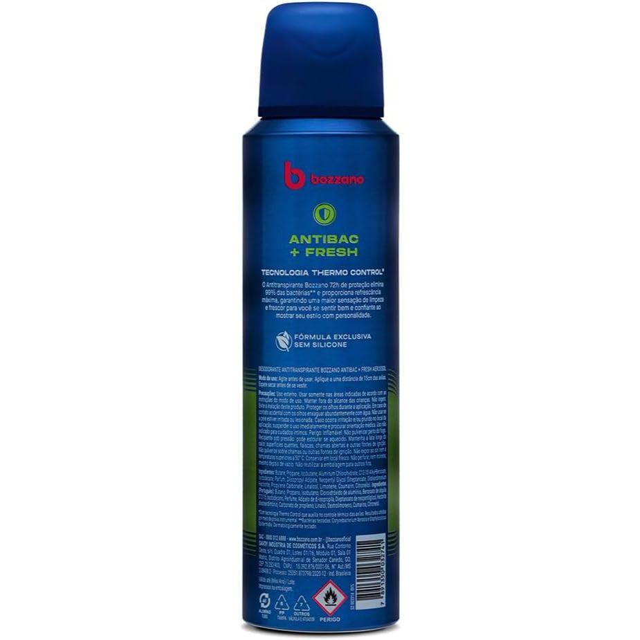 Desodorante Antitranspirante Bozzano Aerossol Antibac + Fresh Com 150ml